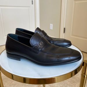 Ferragamo Black Leather Loafers